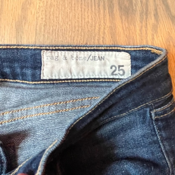 NWOT Rag & bone skinny jeans medium wash size 25 - Picture 7 of 8